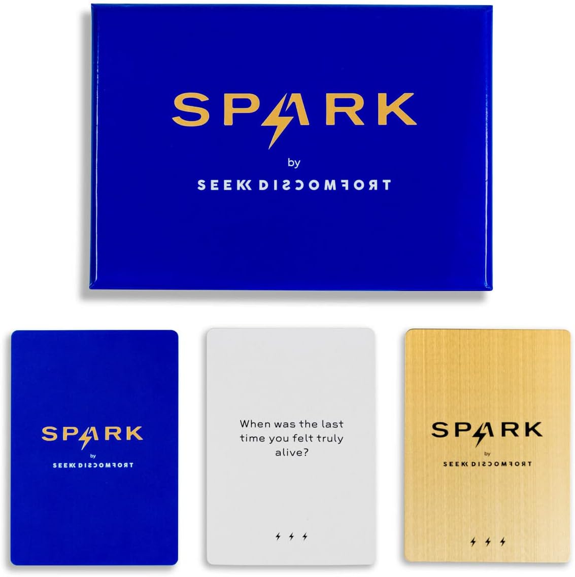 Seek Discomfort Spark Card Game by Yes Theory