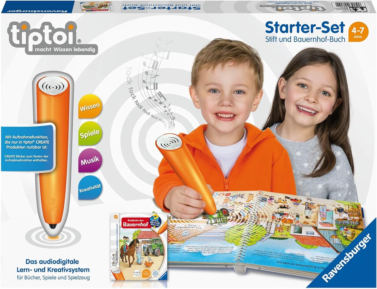 Ravensburger tiptoi Starter-Set — Stift und Bauernhof-Buch
