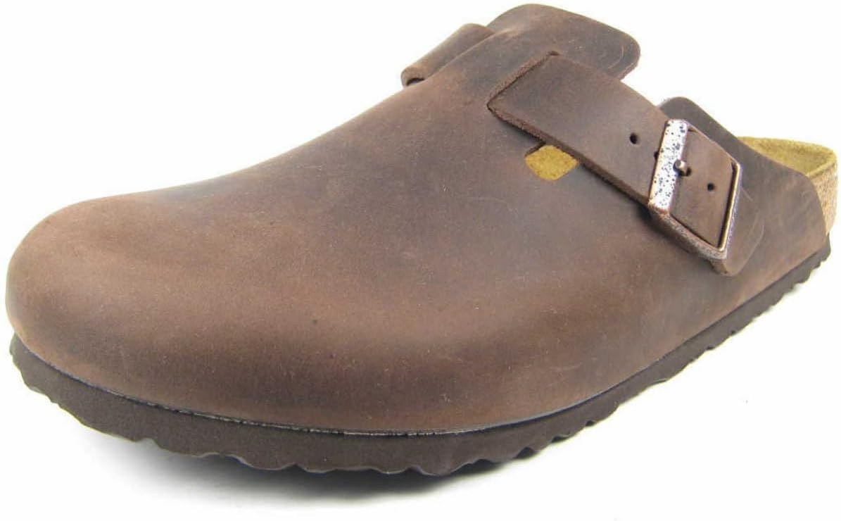 Birkenstock Boston Habana Nubukleder