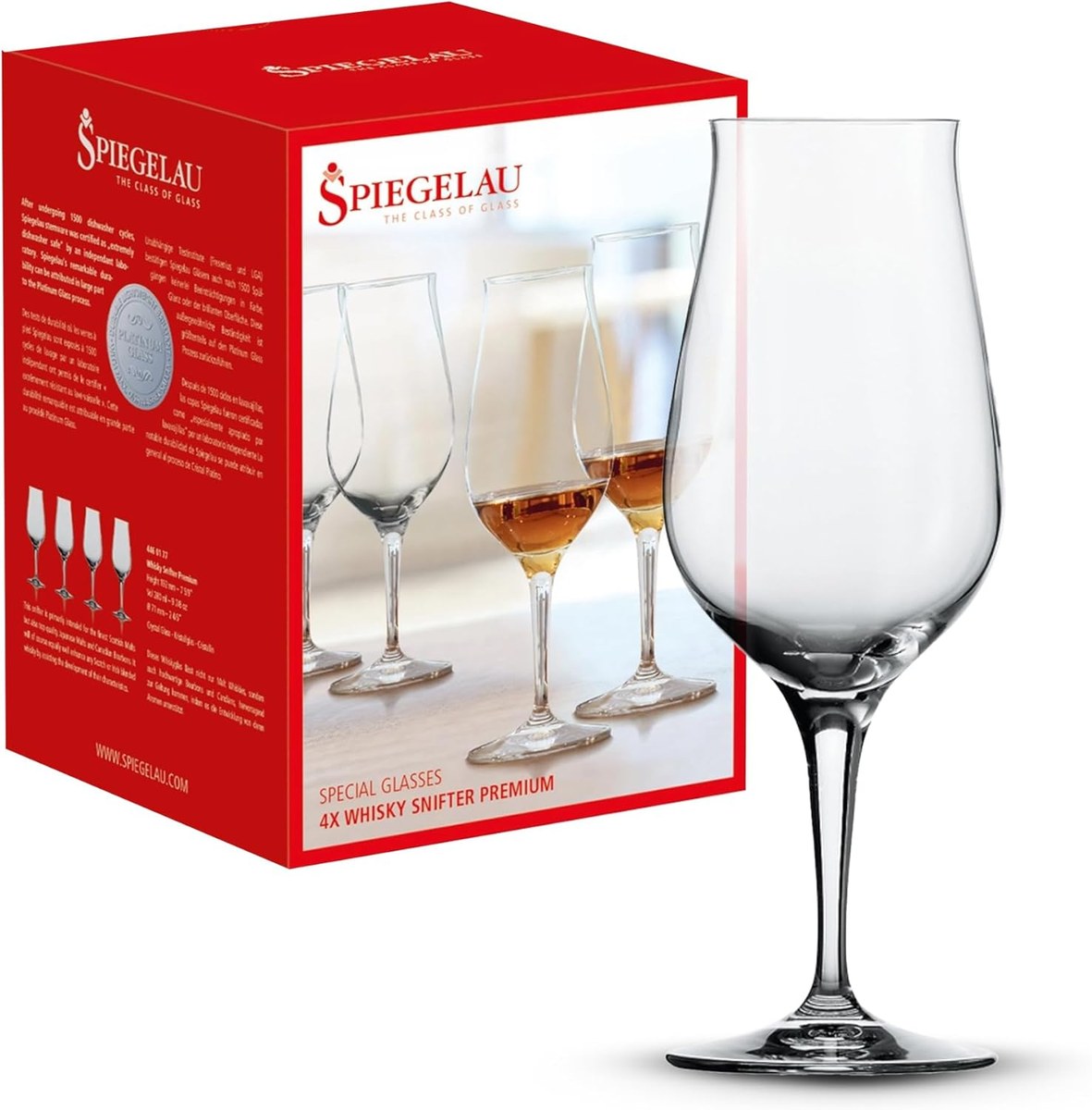 Spiegelau Snifter Premium Whisky-Gläser, 4er-Set