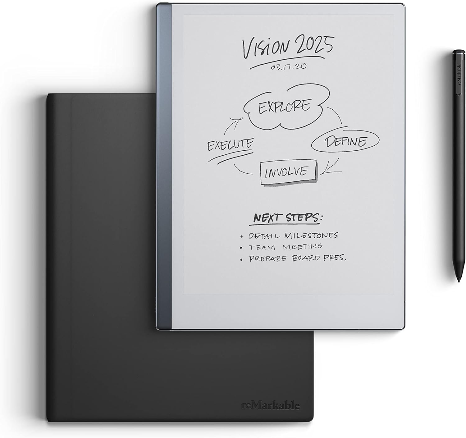reMarkable 2 Paper Tablet — Essentials Bundle mit Leder-Folio