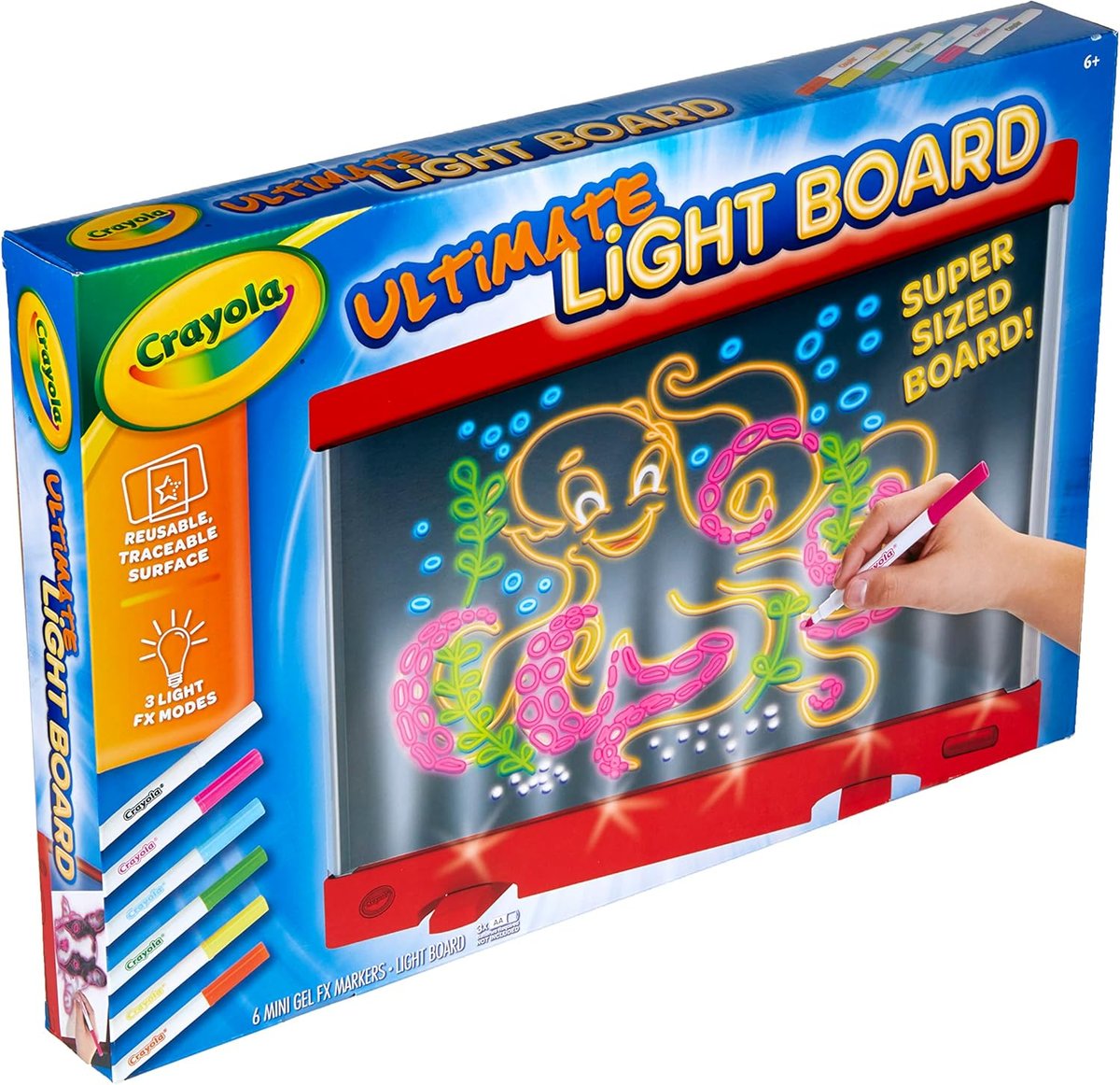 Crayola Ultimate Light Board (Red, LED Tracing Pad)