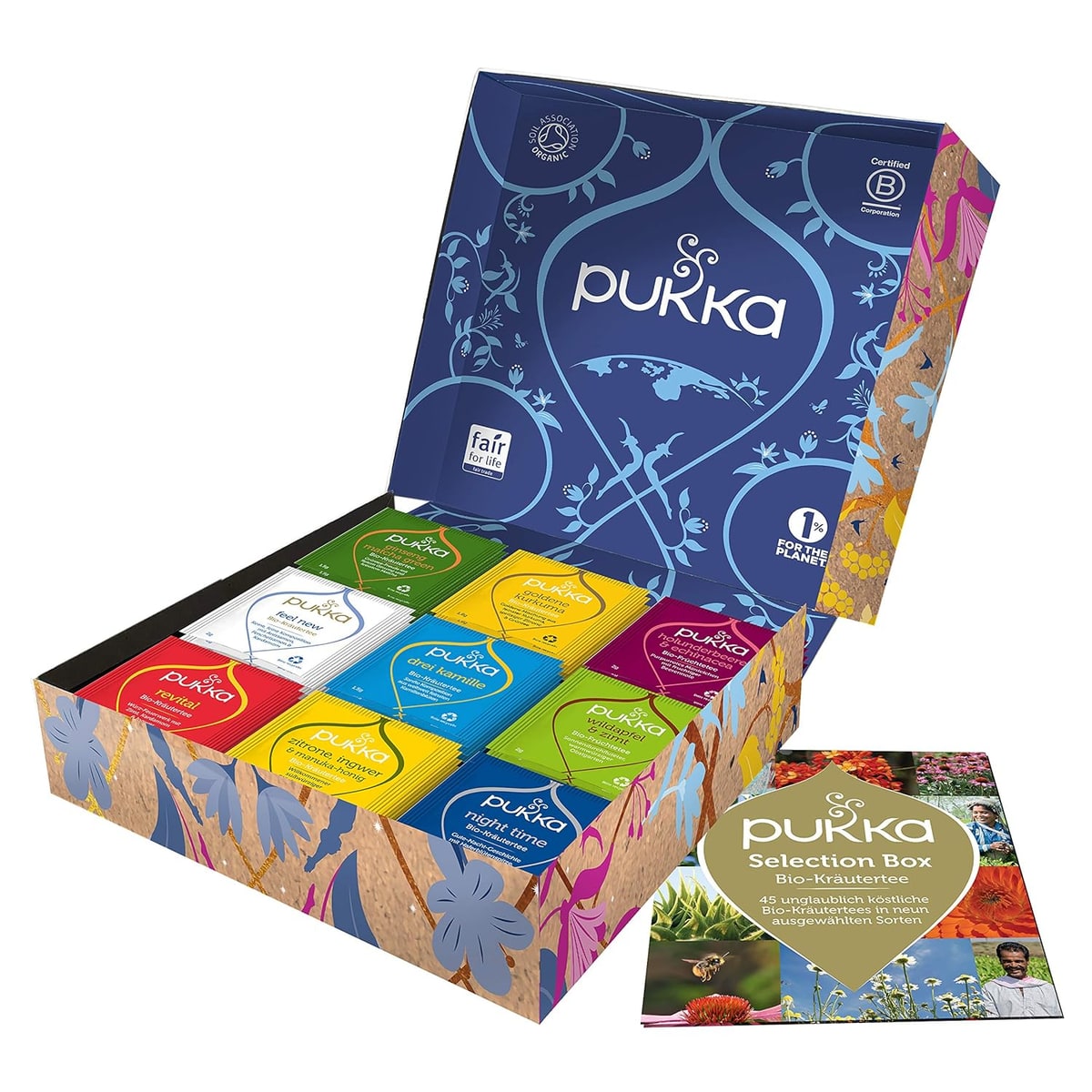 Pukka Selection Gift Box — 9 Bio-Kräutertees, 45 Beutel