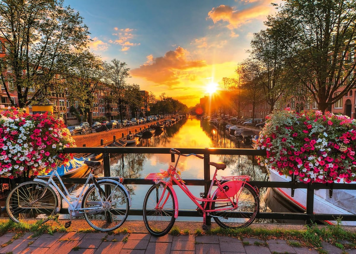 Ravensburger Puzzle 'Fahrräder in Amsterdam', 1000 Teile
